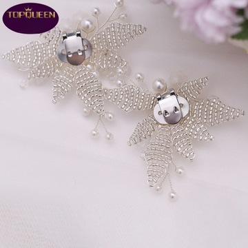 1 пара жемчужных зажимов для обуви, милые туфли, аксессуары для декора своими руками, пряжки для обуви.