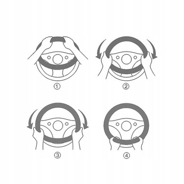 ЧЕХОЛ НА РУЛЬ, ЧЕРНЫЙ УНИВЕРСАЛЬНЫЙ УГЛЕРОДНЫЙ ЧЕХОЛ, СКАЧИВАЕМЫЙ 36-38 СМ
