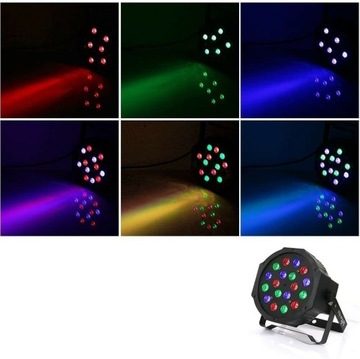 СВЕТОДИОДНЫЙ RGB ПРОЕКТОР COLORPHONE 18 СВЕТОДИОДНЫЙ ЛАЗЕРНЫЙ ПРОЕКТОР RGB ЛАМПА + ПУЛЬТ ДУ