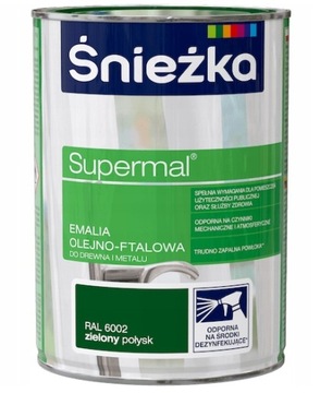 SUPERMAL OLEJNO-FTALOWA DO DREWNA I METALU ZIELONY 0,8L
