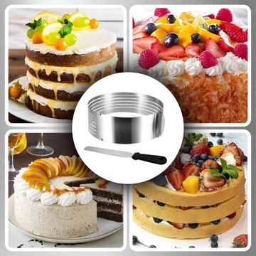 Регулируемый край края для резки торта, нож для резки бисквита, форма для торта