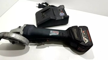SZLIFIERKA KĄTOWA BOSCH GWS 18V-10 PC + BATERIA, ŁADOWARKA