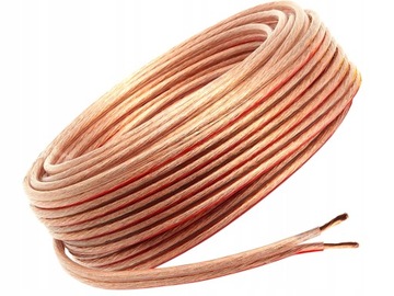 PRZEWÓD 2 X 1,5 MM ROLKA 10 METRÓW UNIWERSALNY KABEL GŁOŚNIKOWY