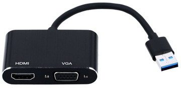 КОНВЕРТЕР USB 3.0 в HDMI + АДАПТЕР VGA ИГРОВАЯ КАРТА