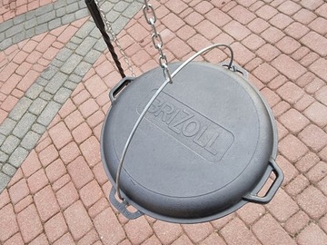 КАЗАНСКАЯ ЧУГУННАЯ ШОТНА 8Л СО СКОВОРОДОЙ