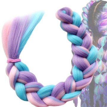 СИНТЕТИЧЕСКИЕ ВОЛОСЫ ДЛЯ КОС ОМБРЕ ЦВЕТНЫЕ НАКЛАДКИ ДЛЯ ВОЛОС