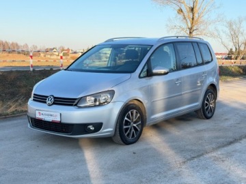 Volkswagen Touran II 1.6 TDI 105KM 2014 Volkswagen Touran Raty Panorama Automat DSG Klimatronic Navi 7 osobowy Za, zdjęcie 1