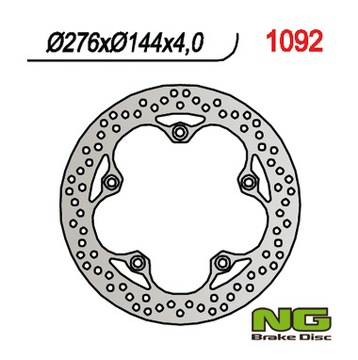 NG TARCZA HAMULCOWA PRZÓD HONDA CBF 250 '04-'09, CBR 125R 12-17 (276X144X4)