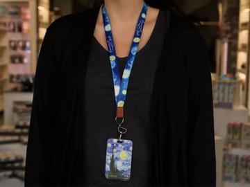 Визитница/держатель удостоверения личности - В. Ван Гог, Звездная ночь (CARMANI)