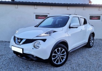 Nissan Juke I SUV Facelifting DIG-T 115KM 2014 Nissan Juke Lift SLICZNY 1.2 Benzyna NAJBOGATSZY Niski Przebieg 2014 WHITE, zdjęcie 2