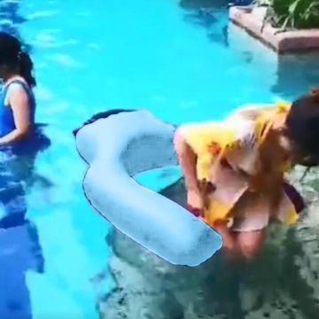 Портативный плавучий стул для водного пляжа 100x80 см