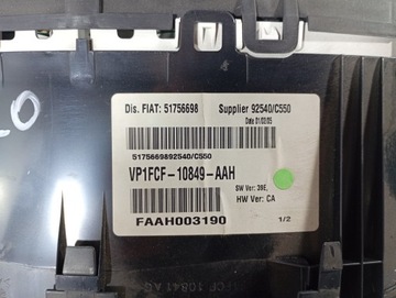 FIAT STILO 01-10 PŘÍSTROJOVÁ DESKA BUDÍKY TACHOMETR OE 51756698