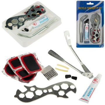 РЕМОНТНЫЙ КОМПЛЕКТ ВЕЛОСИПЕДНОЙ ТРУБЫ ДЛЯ ВЕЛОСИПЕДОВ PATCH KEY многоразовый клей