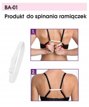 Julimex BA-01 Ściągacz do ramiączek CZARNY