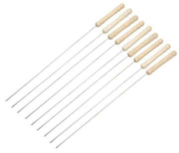 SZPIKULCE PATYCZKI DO SZASZŁYKÓW METALOWE 10 SZTUK