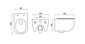 ПОДВЕСНОЙ УНИТАЗ CARTER БЕЛЫЙ SLIM БЕЗ ОБОДКИ
