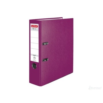 Herlitz Segregator A4 Q.file 8 cm Jagodowy