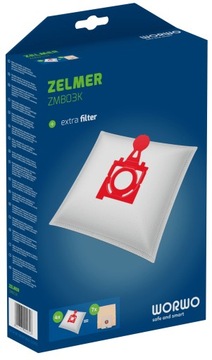 Мешки для пылесоса ZELMER JUPITER 4 шт. + ФИЛЬТР