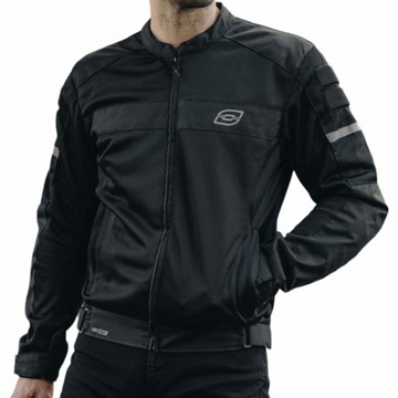 Kurtka Motocyklowa Męska Letnia Tekstylna Mesh Czarna - 10XL