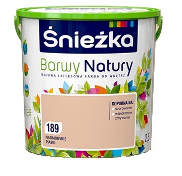 ŚNIEŻKA BARWY NATURY FARBA MATOWA LATEKSOWA 5L