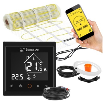 ZESTAW MATA GRZEWCZA grzejna Mission Air pod płytki MA-160W/m² 0,5m² WiFi