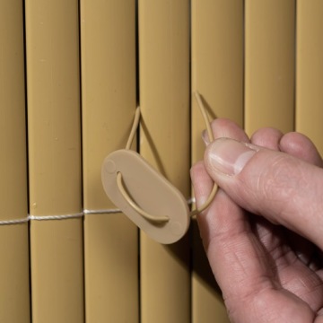 Набор крепежных элементов для садовых ограждений из ПВХ 20 шт. коричневый