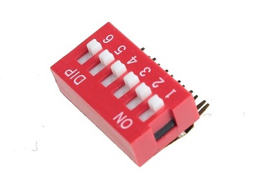 DIP SWITCH x6 kątowy