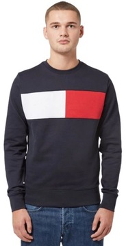 TOMMY HILFIGER BLUZA MESKA GRANATOWA ROZMIAR M