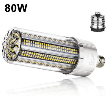 Żarówka LED CORN KUKURYDZA E27+E39 80W ciepło