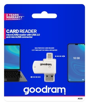 Кардридер Goodram OTG microCARD Белый