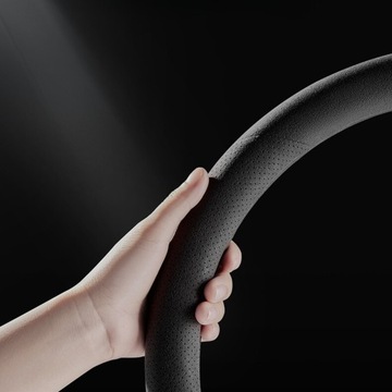 ЗАМШЕВЫЙ АЛЬКАНТАРА Чехол на руль UNIVERSAL 37 – 38 СМ ПРЕМИУМ