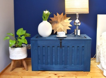 ECOSTYL ДЕРЕВЯННЫЙ ЯЩИК - ТЕМНО-СИНИЙ цвет, 140л