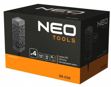 Садовый светильник на солнечных батареях NEO LED, 4 шт.