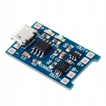 TP4056 ŁADOWARKA BATERII LI-ION LI-POL 5V 1A Micro