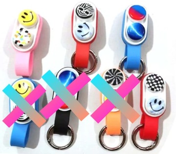 POPPUCK fidget toy Pop Puck ANTYSTRES BRELOK WZORY