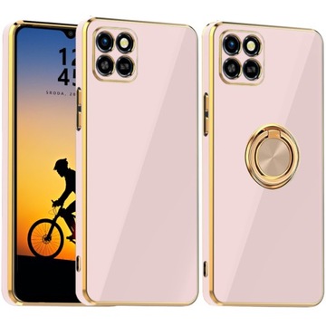 ETUI GLAMOUR COVER + RING STAND CASE DO INFINIX SMART 6 HD