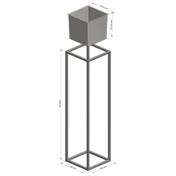 ПОДСТАВКА ДЛЯ ЦВЕТОВ МЕТАЛЛИЧЕСКАЯ ПОДСТАВКА ПОЛКИ ДЛЯ ЦВЕТОВ LOFT DESIGM M 75см
