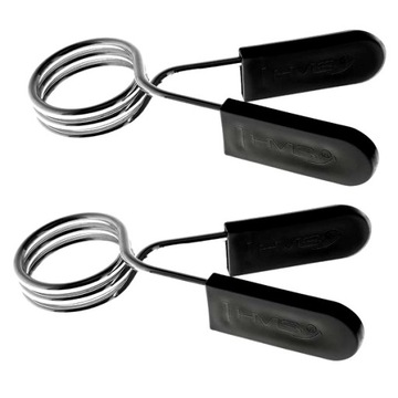 2x Zacisk sprężynowy na gryf hantle 50mm CZARNE