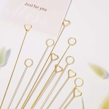 10pcs art card holder metal postcard clip flower shop special card