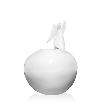 Anielski wazon praca M. Kotarby porcelana ceramika