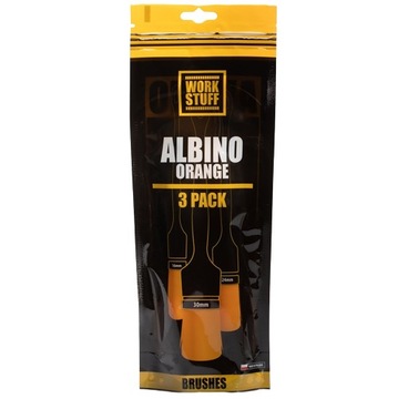 WORK STUFF Detailing Brush ORANGE Zestaw 3 pędzli