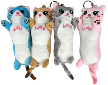 БРЕЛОК ДЛЯ КОТА КУЛОН-ТАСМОЛ ДЛИННЫЙ КОШКА КОТЕНОК 20 СМ РОЗОВЫЙ