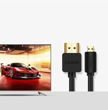 Кабель UGREEN HD127 Micro HDMI - HDMI 4K 3D кабель 3м (черный)