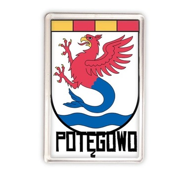 magnes akrylowy herb gmina Potęgowo