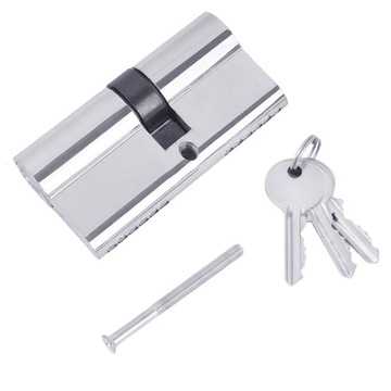 WKŁADKA DRZWIOWA NIKIEL WZ 30/40 BĘBENKOWA 3KLUCZE