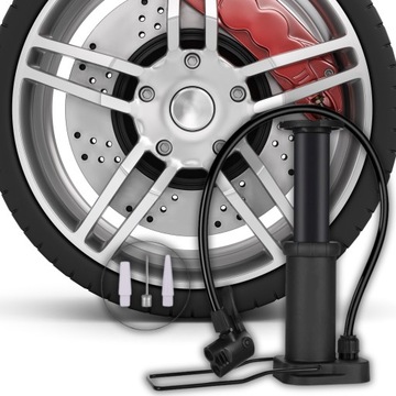 ВЕЛОСИПЕДНЫЙ НАСОС ДЛЯ ВЕЛОСИПЕДНЫХ БАССЕЙНОВ, МАТРАС С РУЧНЫМ ШЛАНГОМ + НАКОНЕЧНИКИ