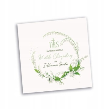 ZAPROSZENIA Komunie dla Rodziców Chrzestnych