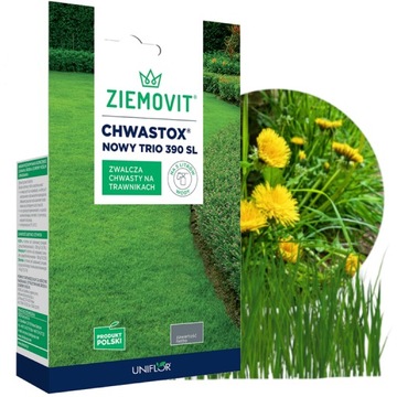 CHWASTOX NOWY TRIO 390 SL 100ml środek na chwasty w trawie oprysk preparat