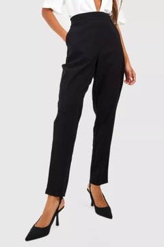 BOOHOO CZARNE ELEGANCKIE DAMSKIE SPODNIE SUPER STRETCH TAILORED L 40