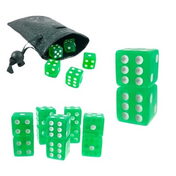 LEŚNE ELFY KOŚĆ SZEŚCIOŚCIENNA K6 RPG 1,6 CM